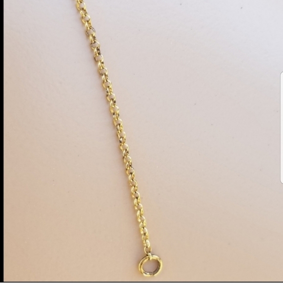 GOLD OVER STERLING SILVER SKIPPYDIGGY "LOVE"  DESIGNER INSPIRED NECKLACE - Picture 6 of 6